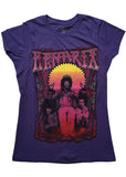 Band Shirts Jimi Hendrix Karl Ferris Wheel Girly T-Shirt Paars