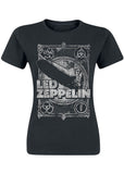 Band Shirts Led Zeppelin Vintage Girlie T-Shirt Zwart