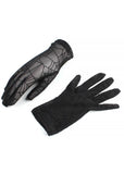 Banned Black Widow Spiderweb Handschoenen Zwart