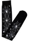 Banned Spiderweb Sokken Zwart