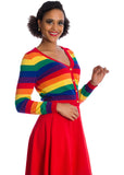 Banned Love Wins Rainbow 50's Cardigan Multi
