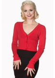 Banned Lets Go Dancing Retro 50's Cardigan Rood