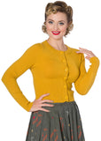 Banned Dolly 50's Cardigan Mosterd