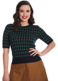 Banned Merry Holiday Tree 40's Jumper Truitje Navy