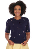 Banned Cocktail Hour Jumper Navy