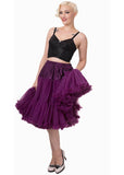 Banned 50's Petticoat Lang Aubergine Paars