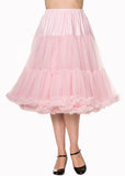 Banned 50's Petticoat Lang Licht Roze