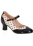Banned Steppin' Style Polkadot 50's Pumps Nude