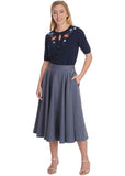 Banned Polly May 50's Swing Rok Blauw