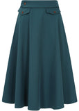 Banned Book Club 50's Swing Rok Teal
