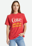 Brixton x Coca Cola Dames Having Fun Vintage Coke T-Shirt Rood