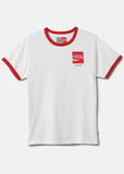 Brixton x Coca Cola Dames Good Day Ringer T-Shirt Wit