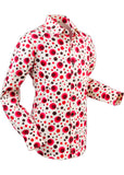 Chenaski Heren Dots & Spots 70's Overhemd Shirt Rood