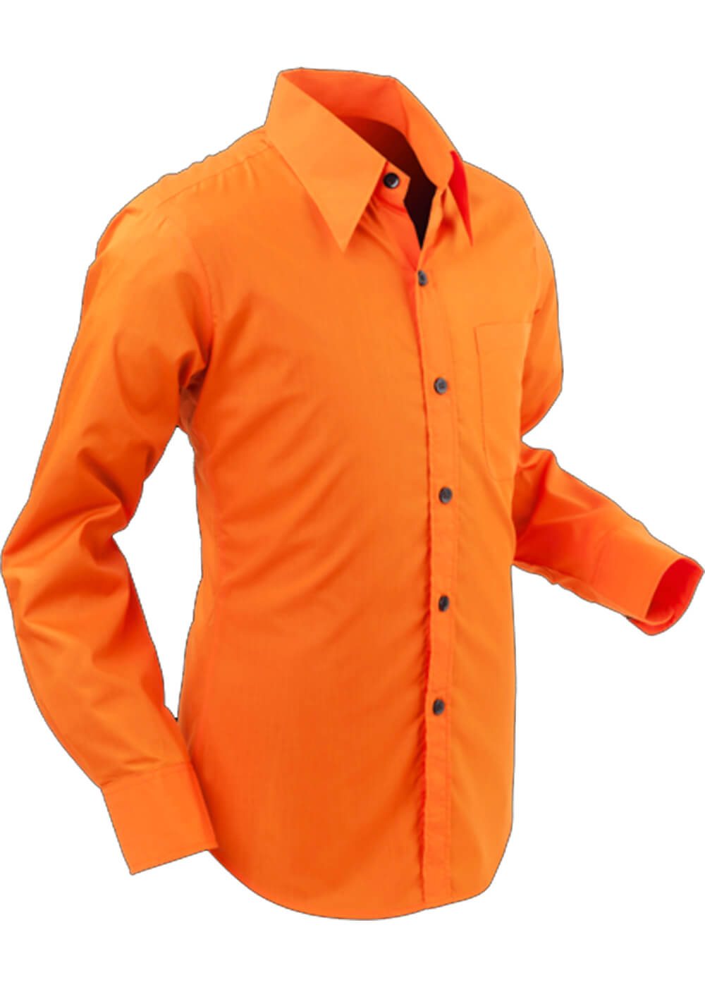 Reis Beperken Cyclopen Chenaski Heren Basic 70's Overhemd Shirt Oranje – Succubus.nl