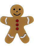 Collectif Gingerbread Man Christmas Broche Bruin