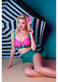 Collectif x Playful Promises Watermelon Knot 50's Bikini Broekje Roze Groen