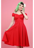 Collectif Dolores Classic 50's Swing Jurk Rood