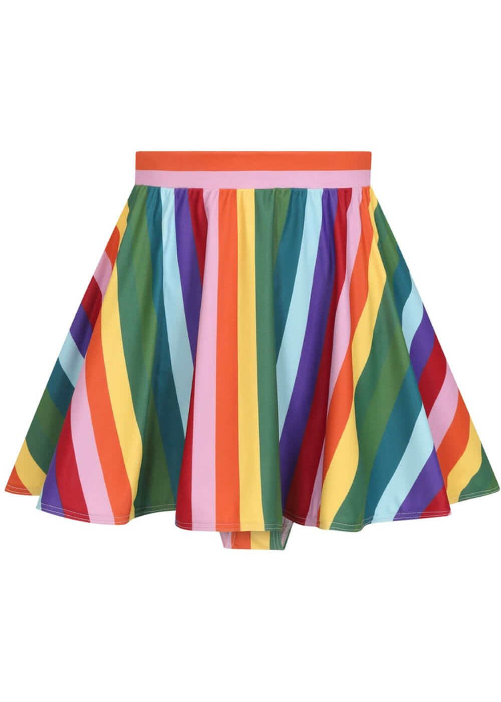 Collectif Rainbow Stripes Bikini Rokje Broekje Multi – Succubus.nl