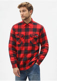 Dickies Heren Sacramento Flanellen Shirt Rood