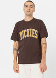 Dickies Heren Aitkin Chest T-Shirt Java Bruin