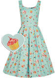 Dolly & Dotty Amanda Afternoon Tea 50's Swing Jurk Blauw