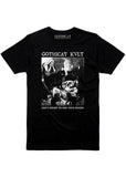 Gothicat Kvlt Feed your Demons Girly T-Shirt Zwart