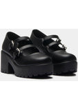Koi Footwear Mura Platform Mary Janes 60's Pumps Zwart