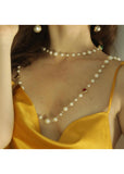 Love Vintage Cordelia Swarovski Crystals Pearl Rope Ketting