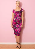 Pretty Dress Company Cara Sorrento 50's Pencil Jurk Berry