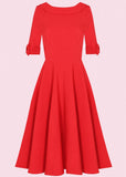 Pretty Dress Company Hollywood 50's Swing Jurk Rood