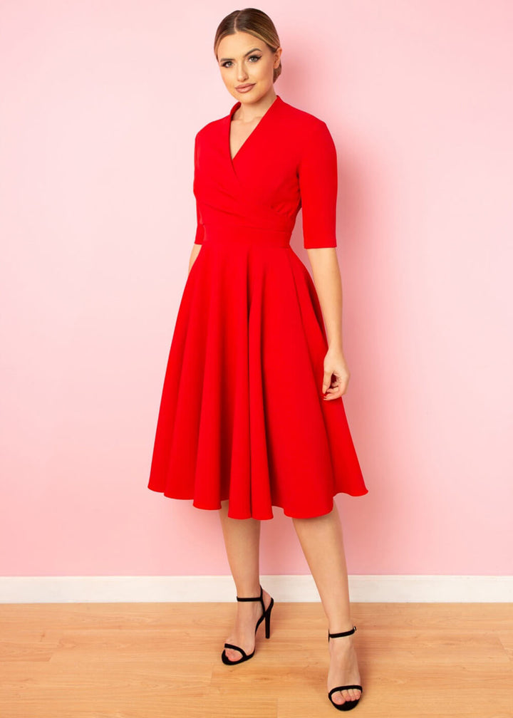 Pretty Dress Company Leyla 50 Luvun Swing Mekko Navy main image 1