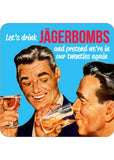 Retro Fun Onderzetter Lets Drink Jagerbombs