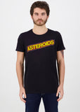 Retro Games Heren Atari Astroids Logo T-Shirt Zwart
