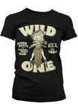 Retro Movies Betty Boop MC Club Girly T-Shirt Zwart