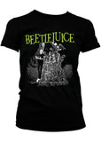 Retro Movies Beetlejuice Headstone Girly T-Shirt Zwart
