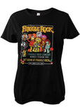 Retro Movies The Fraggles Fraggle Rock Concert Girly T-Shirt Zwart