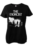Retro Movies The Exorcist Poster Girly T-Shirt Zwart