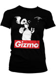 Retro Movies Gremlins Gizmo Girly T-Shirt Zwart