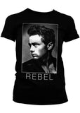 Retro Movies James Dean Rebel Girly T-Shirt Zwart