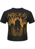 Retro Movies Metropolis T-Shirt Zwart