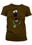 Retro Movies Scooby Doo Face Girly T-Shirt Bruin