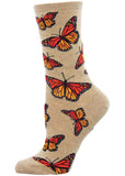 Socksmith Social Butterfly Sokken Hemp Bruin