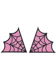 Sourpuss Spiderweb Collar Patch Set Roze