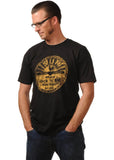Steady Clothing Heren Sun Records Distressed Logo T-Shirt Zwart