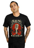 Steady Clothing Heren Sun Records Rockabilly Music T-Shirt Zwart