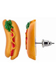 Succubus Jewels Fast Food Hot Dog Stud Oorbellen
