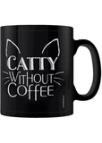 Succubus Gifts Catty Without Coffee Beker Mok Zwart