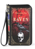 Succubus Bags The Raven Edgar Allan Poe Book Wristlet Portemonnee Zwart
