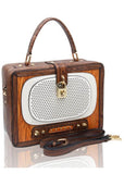 Succubus Bags Vintage Radio Tas Bruin