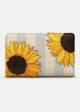 Succubus Bags Book Sunflowers Leren Zip Around Portemonnee Bruin